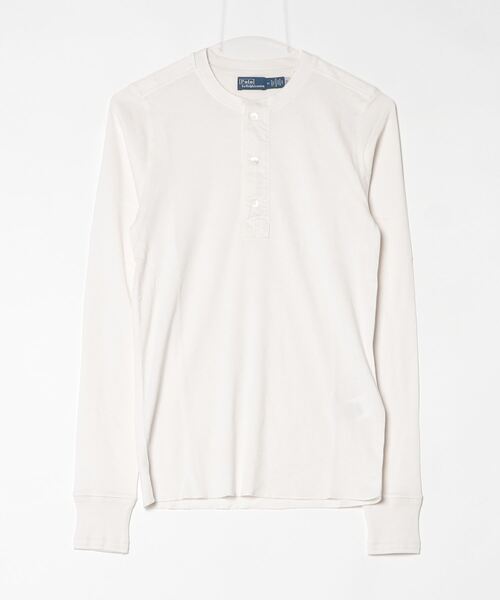 ラルフローレン　ヘンリーネック　コットンリブ　トップス POLO RALPH LAUREN tシャツ コットン ヘンリーネック シャツ