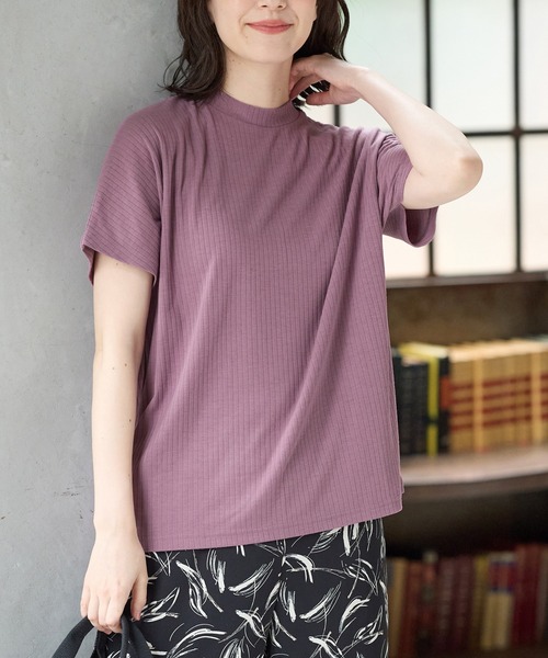 HANITA 売れ筋商品|||ハニタ Tシャツ トップス レディース T-shirts Purple Honeys tシャツ 「ハニさら・汗ジミ軽減加工」汗ジミ軽減