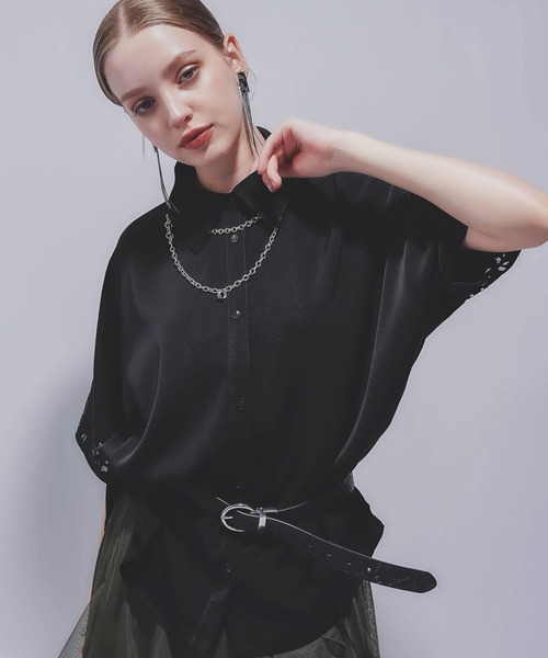 ブラウス シャツ レーザーカットビッグシャツ(HARE) レディース HARE ブラウス シャツ レーザーカットビッグシャツ(HARE