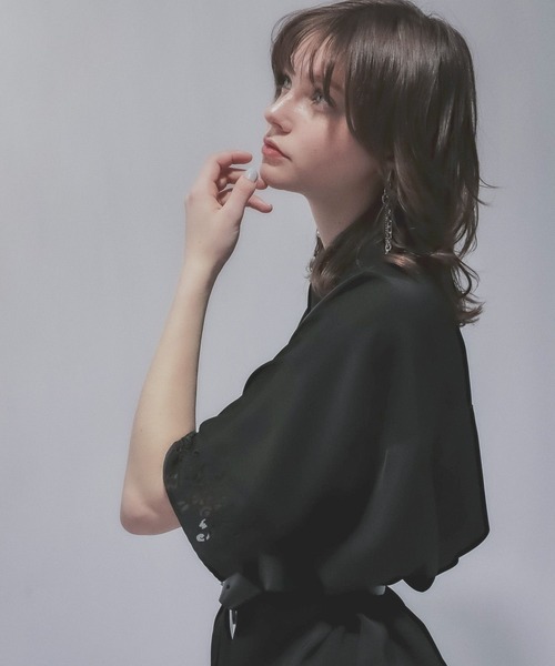 HARE ブラウス シャツ レーザーカットビッグシャツ(HARE