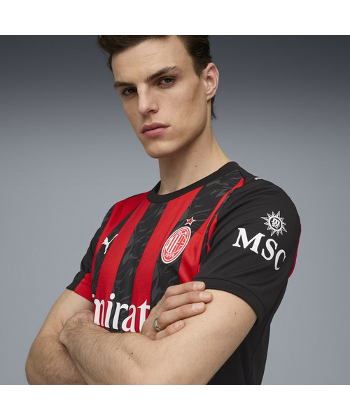 PUMA tシャツ プーマ メンズ サッカー ACミラン 2025-26