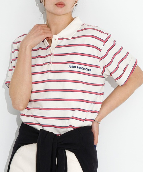 URBAN RESEARCH Sonny Label ポロシャツ ポロ メッセージ