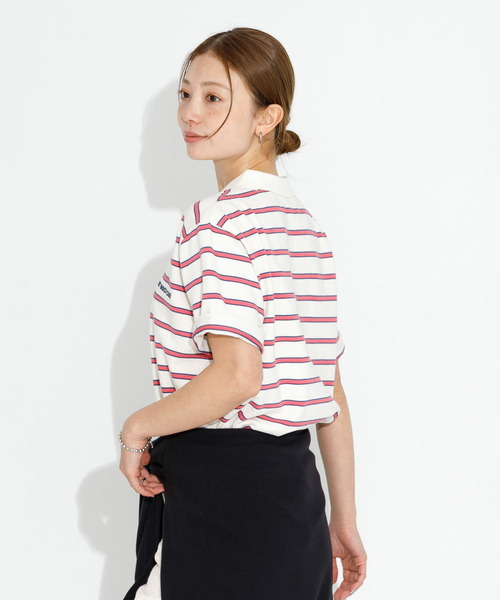 URBAN RESEARCH Sonny Label／ピンクビートル／ポロ URBAN RESEARCH Sonny Label ポロシャツ ポロ メッセージ
