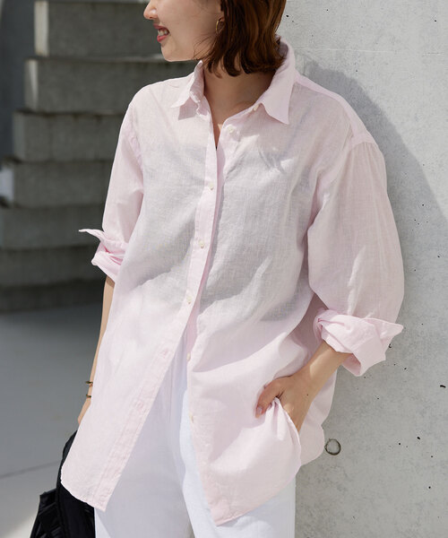 「SLOBE IENA」 長袖シャツ FREE ピンク レディース
