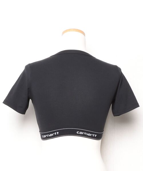 「Carhartt」 刺繍半袖Tシャツ X-SMALL ブラック レディース