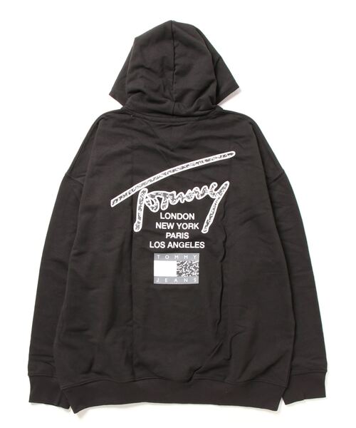 TOMMY JEANS（トミー・ジーンズ） プルオーバーパーカー LARGE ライト
