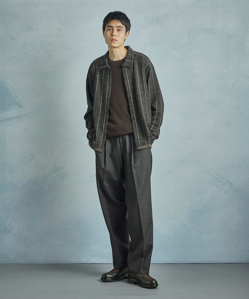 MEN'S BIGI（メンズビギ） セーター ニット メリノウール ワッフル編み