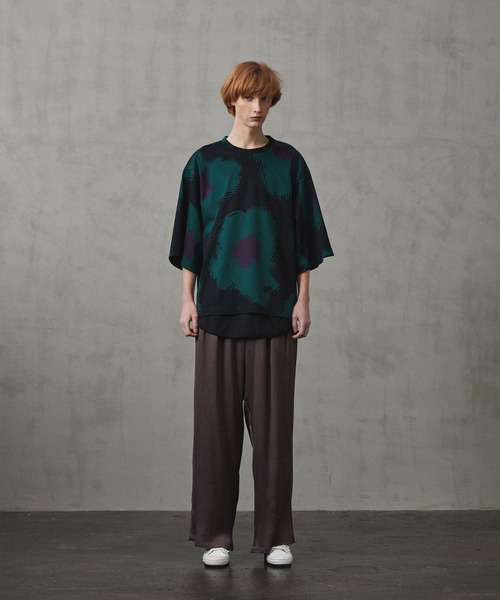「SHAREEF」 半袖Tシャツ 2 パープル メンズ