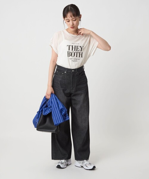tシャツ シアー ロゴ ショートスリーブ Tシャツ レディース green label relaxing tシャツ シアー ロゴ ショートスリーブ T