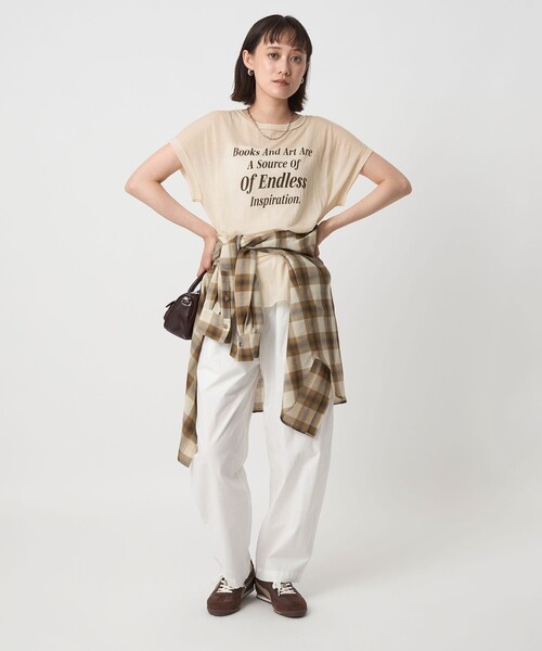 green label relaxing tシャツ シアー ロゴ ショートスリーブ T