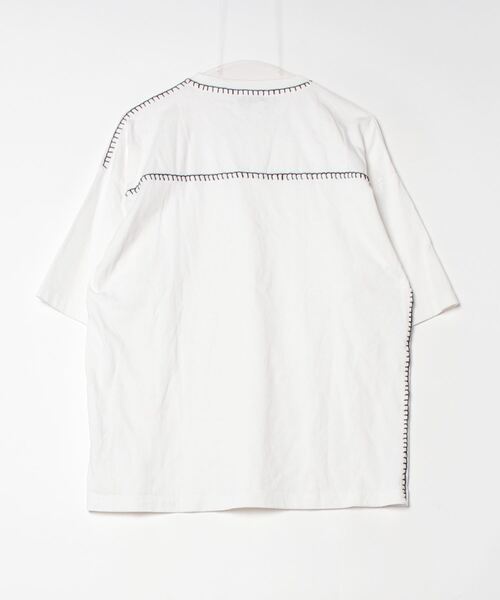 「LOWRYS FARM」 7分袖カットソー M ホワイト レディース