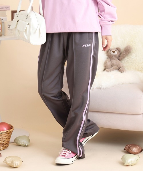 NERDY スウェットパンツ ジャージ ライントラックパンツ メンズ