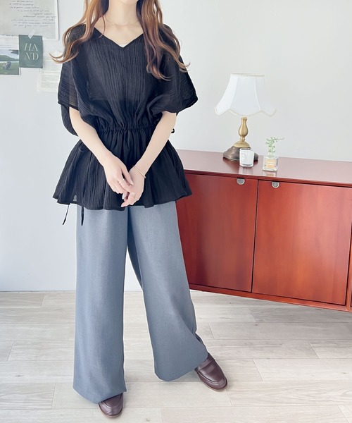 「classicalelf」 半袖チュニック SMALL ベージュ レディース