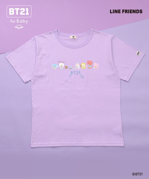 KP(キッズ) tシャツ 「BT21」プリント＆刺しゅう半袖Tシャツ