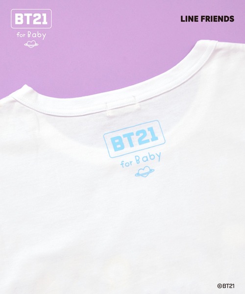 KP tシャツ 「BT21」プリント＆刺しゅう半袖Tシャツ(大人) レディース