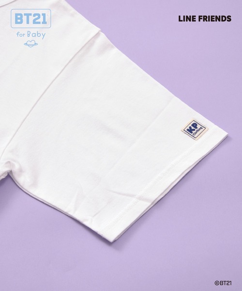 BT21×Loungedress　 Tシャツ　白　フリーサイズ 楽天市場】【送料無料】BT21 BTS ワンポイント 刺繍 半袖 T