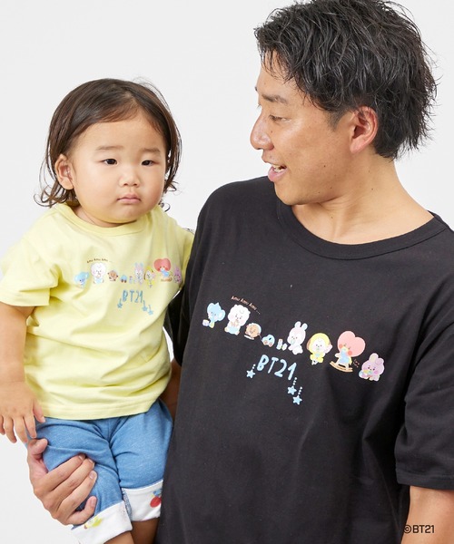 KP tシャツ 半袖 「BT21」プリント＆刺しゅう半袖Tシャツ(大人