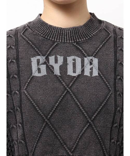 GYDA（ジェイダ） ニット セーター GYDA damage processing ニット