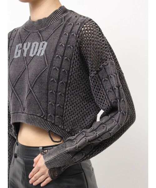 GYDA（ジェイダ） ニット セーター GYDA damage processing ニット