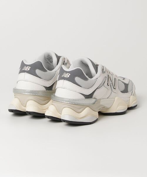 「New Balance」 ローカットスニーカー 24.5cm ホワイト×グレー レディース