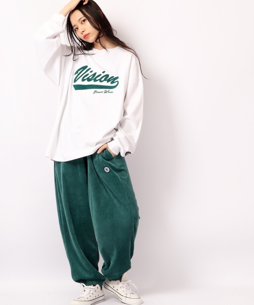 「VISION STREET WEAR」 長袖Tシャツ L パープル メンズ