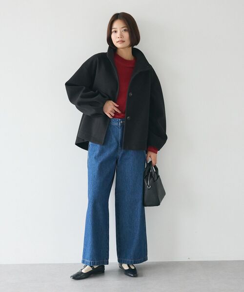 [CRAFT STANDARD BOUTIQUE] Denim брюки M темный индиго голубой женский 