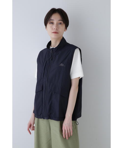 「KELTY」 ナイロンベスト「HUMAN WOMANコラボ」 MEDIUM イエロー レディース