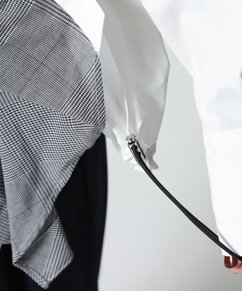 un3d アンスリード　カーブバルーンシャツ　2025 ブラウス　白 un3d アンスリード カーブバルーンシャツ 2025 ブラウス 白 UN3D