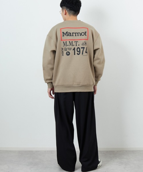 トレーナー スウェット 「Marmot/マーモット」 別注 ヒストリーロゴ バックプリントスウェット レディース メンズ_13