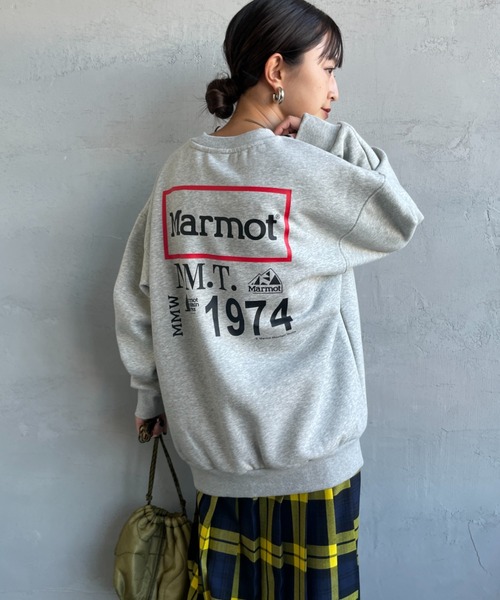 トレーナー スウェット 「Marmot/マーモット」 別注 ヒストリーロゴ バックプリントスウェット レディース メンズ_17