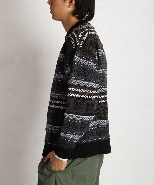 WESTSEA（ウエストシー） セーター ニット 7G ジャガード ノルディック 