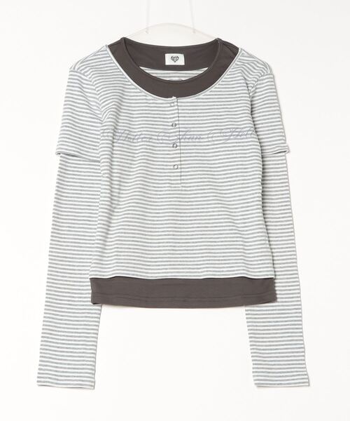HTH tシャツ Layered border long tee レディース : ZOZOTOWN Yahoo!店