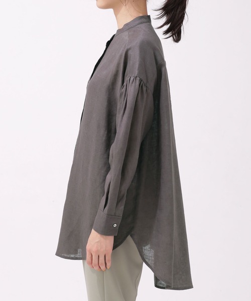 「NANO universe」 長袖チュニック 38 ブルー レディース_画像7