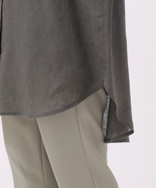 「NANO universe」 長袖チュニック 38 ブルー レディース_画像8