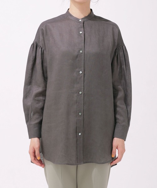 「NANO universe」 長袖チュニック 38 ブルー レディース_画像9