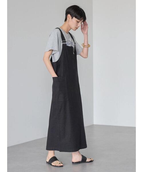 「AMERICAN HOLIC」 キャミソールワンピース M ブラック レディース_画像3