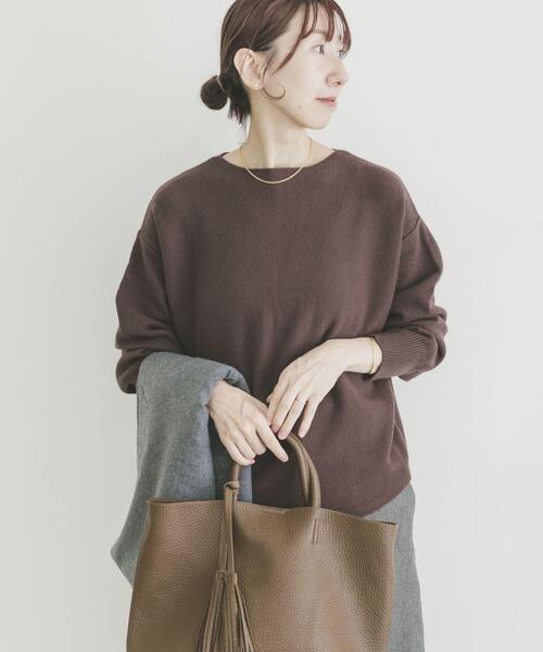 archi - archi　薄手のニット　ブラックグレー　Ｓサイズ　アーキ ITEMS URBANRESEARCH（アイテムズ アーバンリサーチ） ニット セーター