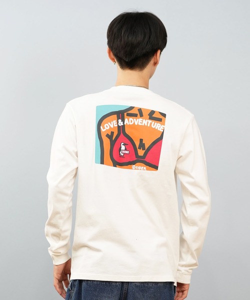 Chamoページ CHUMS（チャムス） tシャツ ロンT/長袖Tシャツ バックプリント CH01