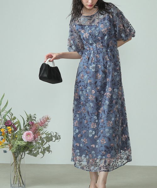 「Kana」 半袖ワンピース M オレンジ レディース_画像7