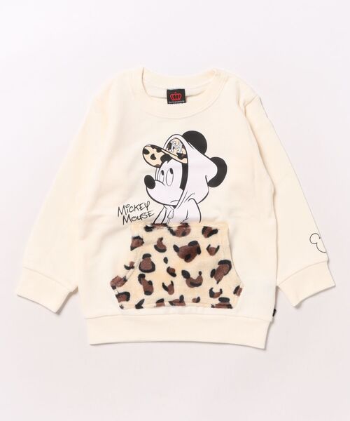 Disney（ディズニー） トレーナー 親子お揃い アニマル柄ボアポケット