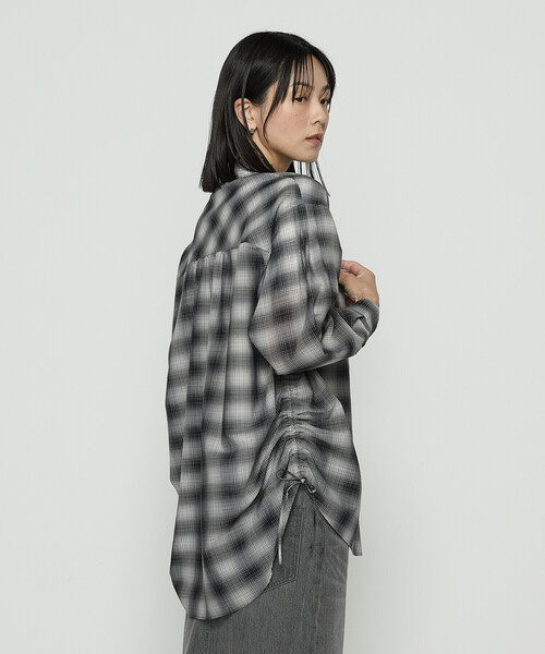 Gabardine K.T（ギャバジンK.T） ブラウス シャツ シアーボイル 