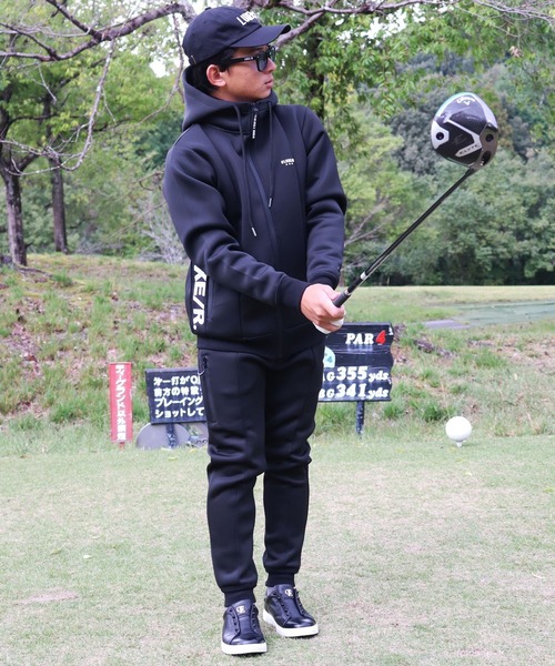 パーカー (RM)「LUXE/R GOLF」ストレッチ スポンジ ボンディング