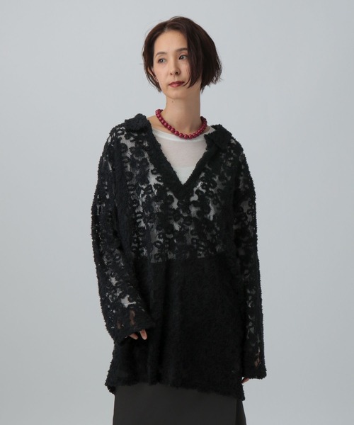 LEPSIM（レプシィム） tシャツ モールレーススキッパーチュニック