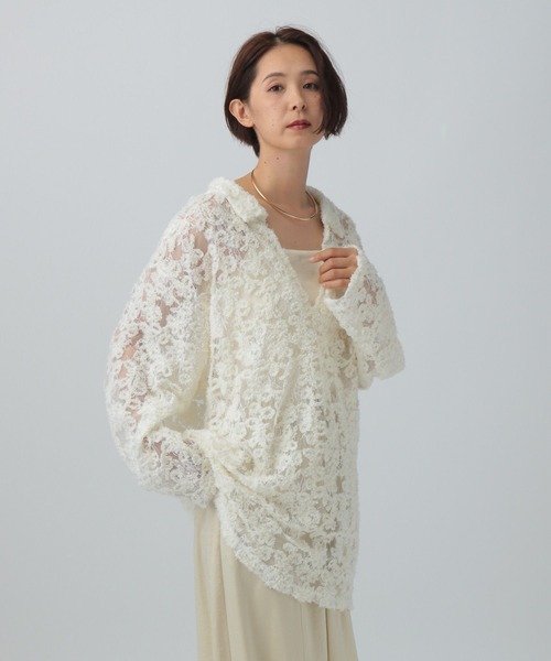 LEPSIM（レプシィム） tシャツ モールレーススキッパーチュニック