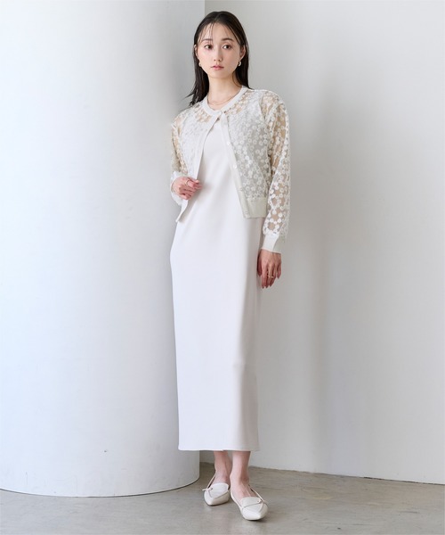 UNITED ARROWS 花柄レース ジップアップ長袖カーディガン UNITED ARROWS 花柄レース ジップアップ長袖カーディガン ur's