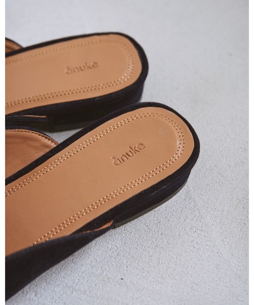 anuke（アンヌーク） スリッポン Velour Slide Shoes レディース