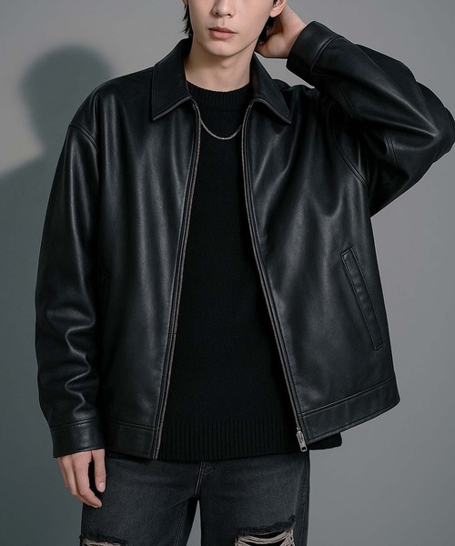 激レア✨ ダイアグラム スタービジュー レザー ノーカラージャケット 黒 36 激レア✨ ダイアグラム スタービジュー レザー ノーカラージャケット