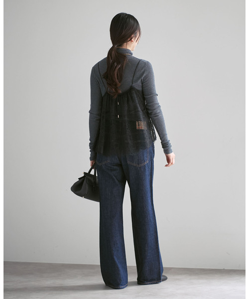 NOBLE（ノーブル） キャミソール 「追加」ラッセルレースギャザー