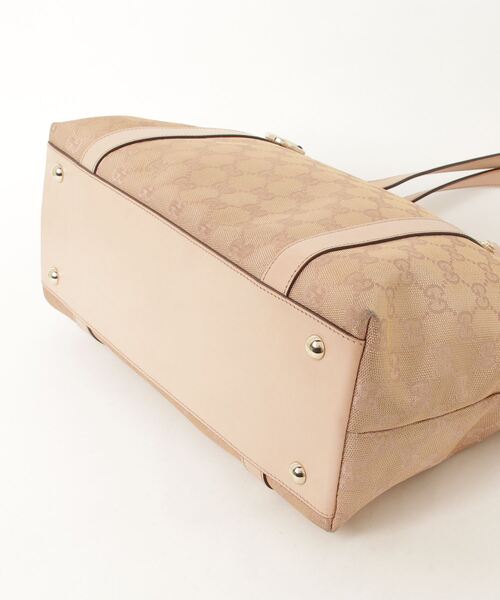 GUCCI（グッチ） GGキャンバス トートバッグ - ピンク レディース