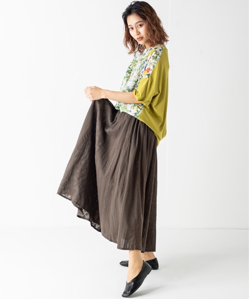 「MILLION CARATS」 「style4」フレアスカート FREE チャコールグレー レディース_画像3